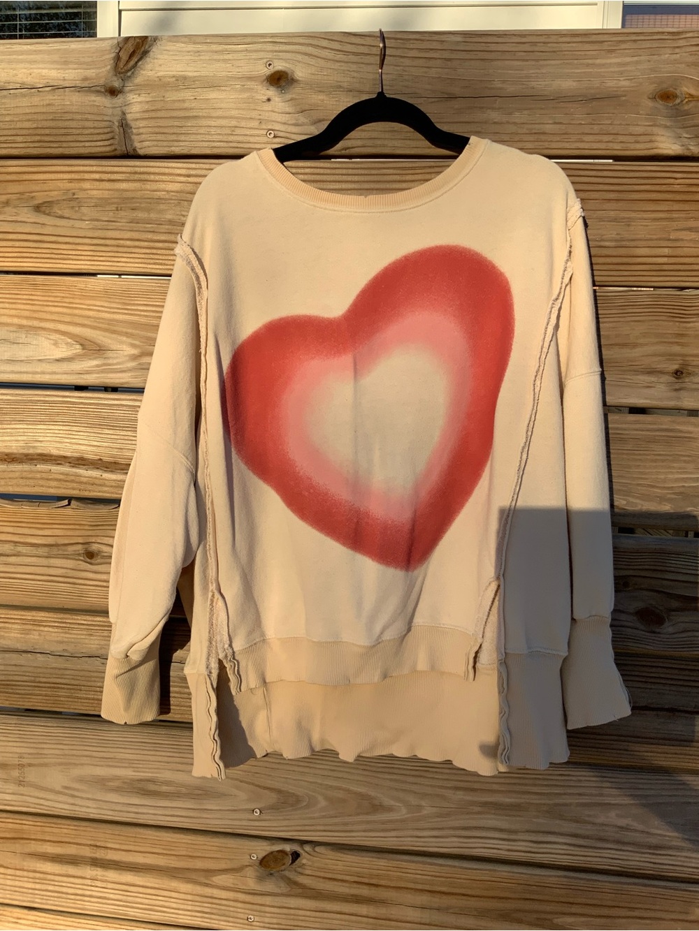 Free People We The Free Graphic Camden Pullover xs